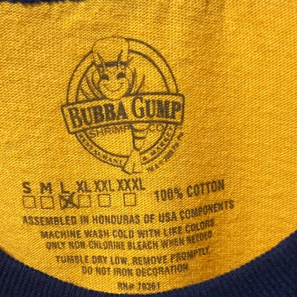 Yellow Graphic Ringer Tee with Black Trim - Picture 2 of 5